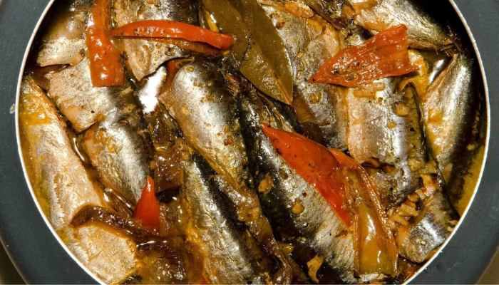Sardinha na panela de pressão