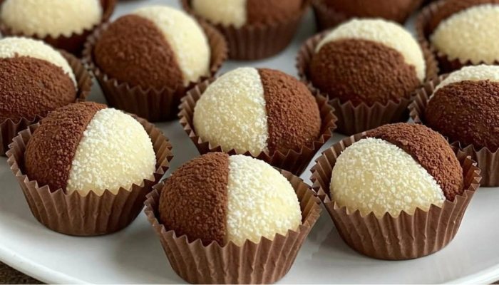Brigadeiro Casadinho de Ninho com Chocolate