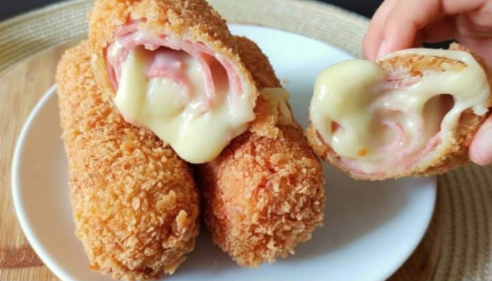 Enroladinho de Presunto e Queijo Maravilhoso