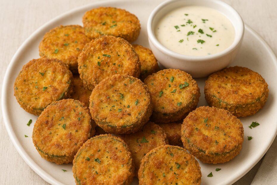 Abobrinha empanada, fica mais gostosa que muita receita de carne