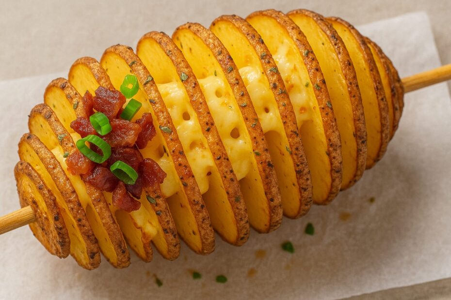 Batata Recheada em Espiral (Batata Tornado): Um Lanche Criativo, Crocante e Irresistível