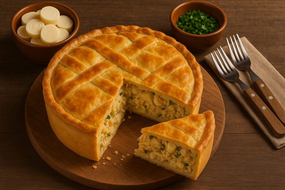 Torta de Frango e Palmito: sabor caseiro com um toque especial